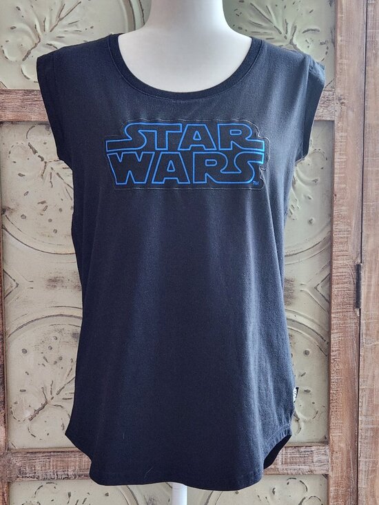 Disney Tops - Disney Star Wars Cap Sleeve Mesh Panels T-Shirt | M
